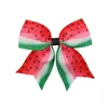 Wassermelonen-bedruckte Schleifen-Haarspangen für süße Mädchen, Ripsband-Haarnadeln, Haarspangen, Kinder-Haar-Accessoires, Geschenke
