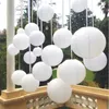 6 -12 tum vitbok Lykta Party Decor Chinese Round Lantern Lampion For Wedding Halloween Christmas Hanging DIY 16st