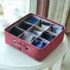 Storage Drawers Thicken Cotton And Linen Basket 9 Grid Household Organizer Underwear Sock Sundries Box