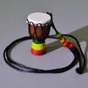 5pcs Mini Jambe Drummer Individualità Djembe Ciondolo Strumento musicale a percussione Collana Tamburo a mano africano Giocattolo