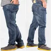 Mens full längd retro jeans byxor män casual rak fitness denim byxor man designer plus stor storlek 42 44 48 50 52 210518