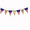 EUA Swallowtail Banners Independence Day String Flags Letras Bunting Banner 4 de julho Decoração de festa HHC7583