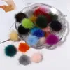 10/24Pcs/Set Soft Touch Nail Pom Poms Trendy Charms Puffy Ball Fluffy Kit Pendant Jewelry 3D Detachable Nails Fur Balls Decoration Colorful