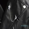 Мультфильм животных китов космический космический космонавт брошь черный эмаль штырь Кнопка цепи джинсовая куртка пальто булавки значка украшений подарок ювелирных изделий