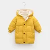 -30 Children Winter Down Jacket For Boy clothes Thick Warm Long Hooded Coat Kids Parka Teen Clothing Outerwear Snowsuit 2-12 Yrs 211111