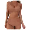 Kvinnors badkläder Kvinnor Plus Size Bikini Sexig Bandage Swimsuit Summer Push Up Brazilian Swimming Biquini Bathing #T1Q