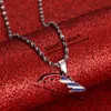 Esmalte Cuba Mapa Colares Para Mulheres Charme Pingente Prata Cor de Ouro Corrente Jewelry274Z