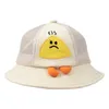 Cartoon Sun Hat Adjustable Summer Kids Cap For Boys Travel Beach Swim Accessories Children Hats