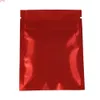 Haute qualité 7.5x10 cm (3x4 ") 100 pcs/lot couleurs brillantes thermoscellables petits sacs à fermeture éclair sac d'emballage de stockage des aliments avec fermeture éclair
