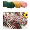 1 PC 8 brins de coton amoureux hommes et femmes auto tricoté écharpe fil lait laine bâton aiguille laine bricolage tricot à la main Y211129