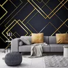 Wallpapers Custom 3D Po Wallpaper Golden Lines Creative Geometric Mural Bedroom Living Room Sofa TV Background Wall Papers Home Decor