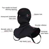 Cykelkepsar Masker Balaclava Ski Kallväder Vinter Unisex Ansiktsskydd Vindtät fleece Elastiskt tyg Halsvärmare med glasögonhål Hoo