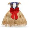 4-10 ans enfants robe pour les filles de mariage tulle dentelle fille robe élégante princesse fête pageant robe formelle pour les enfants adolescents robe 43 Y2