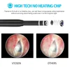 EPACK In Ear Cleaning Endoskop Sked Minikamera Öronplockare Öronvax Borttagning Visuell Mun Näsa Otoskop Support Android PC