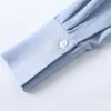 Рубашка женская мода темперамент с длинным рукавом весенний стример формальный Saitn серый шифон блузки офисные дамы белые работы вершины 210604