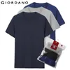 Men T Shirt Cotton Short Sleeve 3-pack Tshirt Solid Tee Summer Beathable Male Tops Clothing Camiseta Masculina 01245504 220312