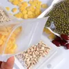 White Resealable Plastic Bag Zipper Reclosable Bags Smell Proof Pouch for Food Tea Coffee Cookie Storage Package