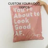 Geschenkwrap-Poly-Mails-Taschen-Verpackungen für Kleingeschäft - Blumen-Rosa-Mailing-Kunststoffumschläge