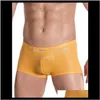 Underbyxor boxare män sexiga underkläder faux läder latex boxer shorts elastisk svart konvex påse sträckbara undershorts erotiska trosor fmgrf