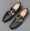 Shiny Loafers Men Wedding Party Dress Shoes tassel Sequins black PU Leather Elegant Flats Plus Size 38-46