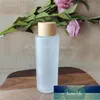 Butelki do przechowywania Słoiki 30ml Puste Bambusowe Frosted Clear Szklany Spray Butelka Śruba Wood Cap Travel Container Cosmetic Packagin