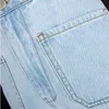 Depony taille élastique taille haute jeans femmes streetwear droite femme 100% coton lâche denim maman 210708