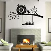Wall Stickers Unique Design Tree And Clock Pattern 3D Wallpaper Removable Self-adhesive Bedroom Home Decoration Art Decals