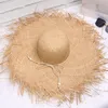 Gran aumbra raffia sombrero de paja mujeres sandalias de verano sombreros de playa todo coincidencia protector solar aango