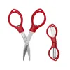 Portable Foldable Fishing Scissors Small Scissors Fishing Line Cutter Tools Outdoor Travel Collapsible Student Scissors 4941 Q2