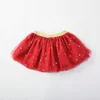 Printemps été enfants tutu jupe paillettes étoiles maille robe de bal filles jupes princesse enfants filles bébé vêtements 7 couleurs 210713