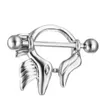 Yyjff D0640 Clear Nipple Ring 14GA 20 مم الطول