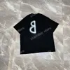 21ss Tasarımcılar Tee üst Erkek Bayan T Gömlek Mürekkep Püskürtmeli grafiti parlak baskı Man Paris Moda T-shirt kısa Kollu lüks Tişörtler siyah beyaz M-XL