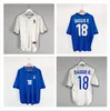 1998 ワールドカップレトロバージョンイタリア BAGGIO R サッカーユニフォーム 98 VIERI DEL PIERO MALDINI サッカーシャツアウェイ ZOLA MORIERO MATTEO サッカーユニフォーム