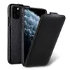 Étui de téléphone à rabat en cuir véritable pour iPhone 12 Pro Max mini 11 X Xr Xs Max 7 8 SE Business Luxury Real Cow Cases Housse de sac