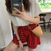 Summer Female Short Design Polka Dot Shorts High Waist Bow Tie Empire Young Girls Sweet Chiffon Trousers Wholesale Women's