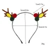 여자 여자 사랑스러운 chirstmas 헤어 밴드 무스 머리띠 여성 헤어 액세서리 머리 후프 축제 터번 귀여운 머리웨어