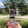 7.6 pulgadas 19cm Color surtido OVNI Pink PedColator Glass Water Bong Pipe Beaker Hookah Bongs
