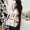 Мода Nilon рюкзак школа школы для девочек подростки случайные дети путешествий сумки рюкзаки милые молочные корова 210929