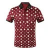 2021 Designer Polo Shirts Männer Polo Casual Männer Polo T Shirt Schlange Biene Brief Drucken Stickerei Mode High Street Herren polos