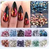 Nail Glitter Aluminium Flakes paljetter Pulver oregelbunden spegel krom pigment paillette folie manikyr konst dekor 8g 1 st prud22