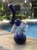 Glazen bubbler rookpijp twee perc bubbler handpijp roken tabakspijp accessoire waterpijp dab