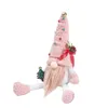 Decorações de Natal Roxo gnomo boneca de pelúcia artesanal sueco figurinhas de tomte enchido ornamentos de mesa HH21-807