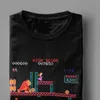 Oyun Üstleri Gömlek Erkekler Arcade Kolaj Vintage Gömlek Ekip Boyun Camisas Retro Gömlek Komik 210714