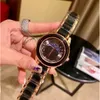 Ladies Watches red white black Stainless Steel band quartz Top brand wristwatches luxury watch for women Christmas Mother's Day Gift Water Resistant Montre Femme