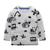 Springen Meter Tiere Applikation Jungen T-Shirts Baumwolle Baby Kleidung Langarm Kinder Kleidung Bär Herbst T-Shirts Tops für 210529