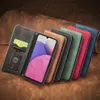 Premium PU leather wallet Cases with Kickstand and Flip Cover for Samsung Galaxy S21 FE A02S A32 4G/5G A52 A72 M21S M31 F41 M62 F62 A22 S21 Ultra A51 5G