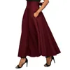 Kjolar vår sommar kvinnor lång kjol vintage bomull en linje hög midja maxi mode koreanskt bälte kvinnliga falda kläder dr1470