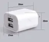 Doppio USB Double Travel Chargers Au US EU Plug 2a Caricabatteria da parete Home AC Adattatore di alimentazione 2 Porte Ricarica rapida per iPhone 13 12 11 x 8 7 Samsung Huawei Xiaomi Smart Phone