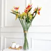 Couronnes de fleurs décoratives 2021 90 cm oiseau de paradis en Silicone, fleur artificielle de fête de famille, décoration de maison, salon, décorations El