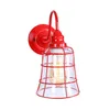 Chinesische Hochzeit Rote Wandleuchte Land Korridor Esszimmer Retro Eisen Glas Lampenschirm Led Lampe Vintage Eitelkeit Lampen